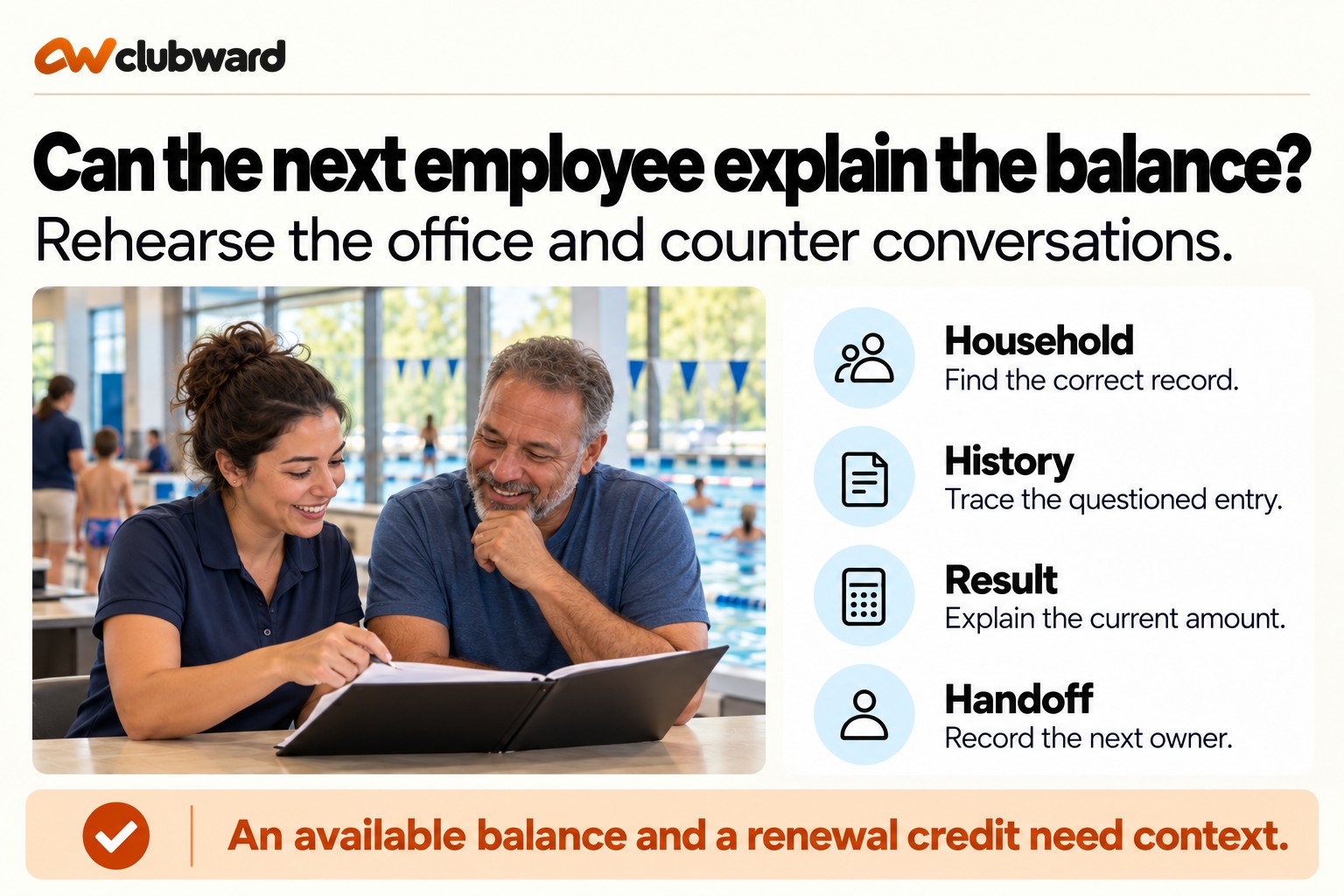 Can the next employee explain the balance?