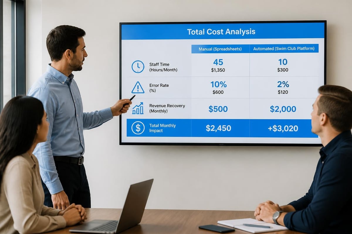 Cost comparison of manual versus automated club management