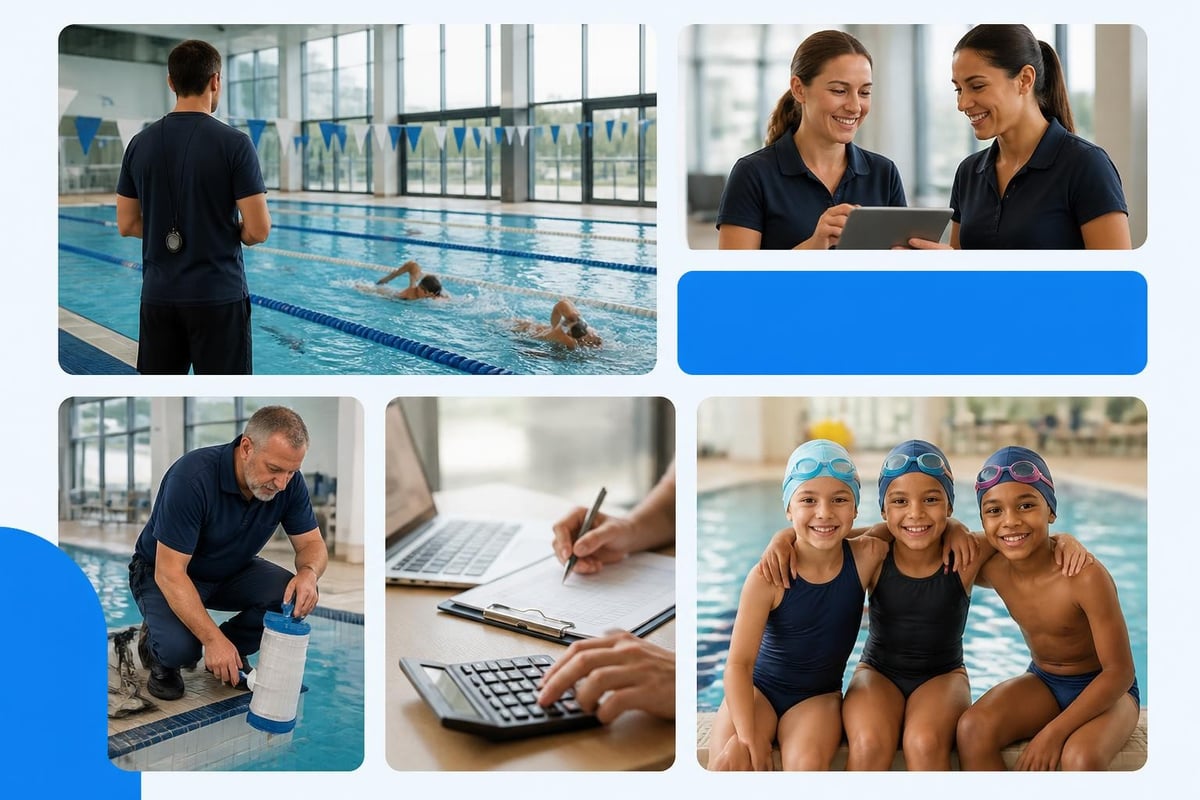 Swim club schedule layers
