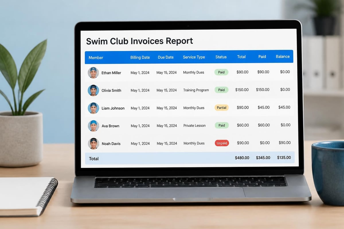 Invoice report components
