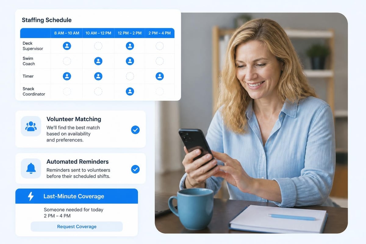 Volunteer scheduling system