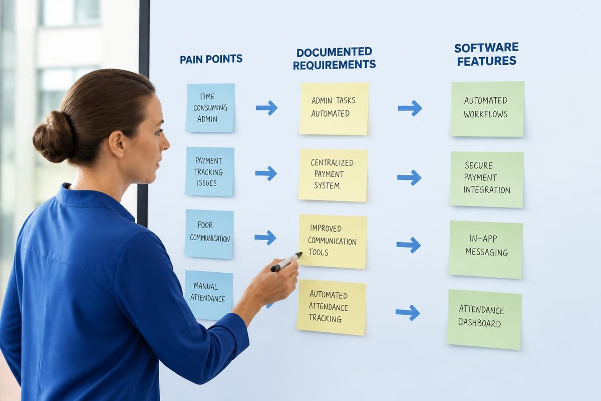 Requirements traceability from problem to solution