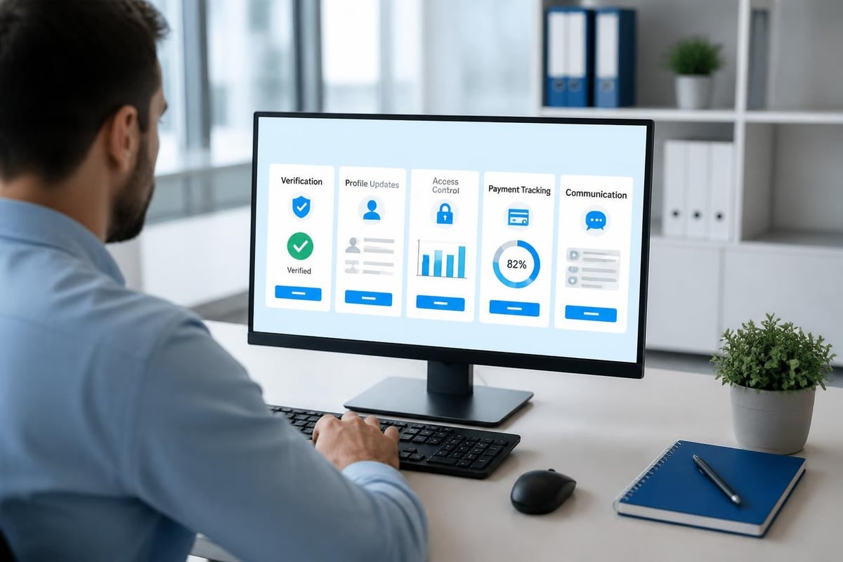 Member management workflow components