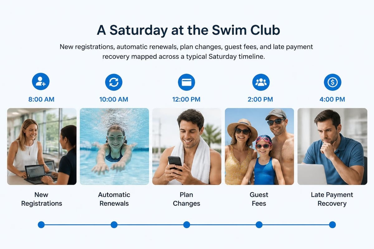 Five key billing moments in swim club operations