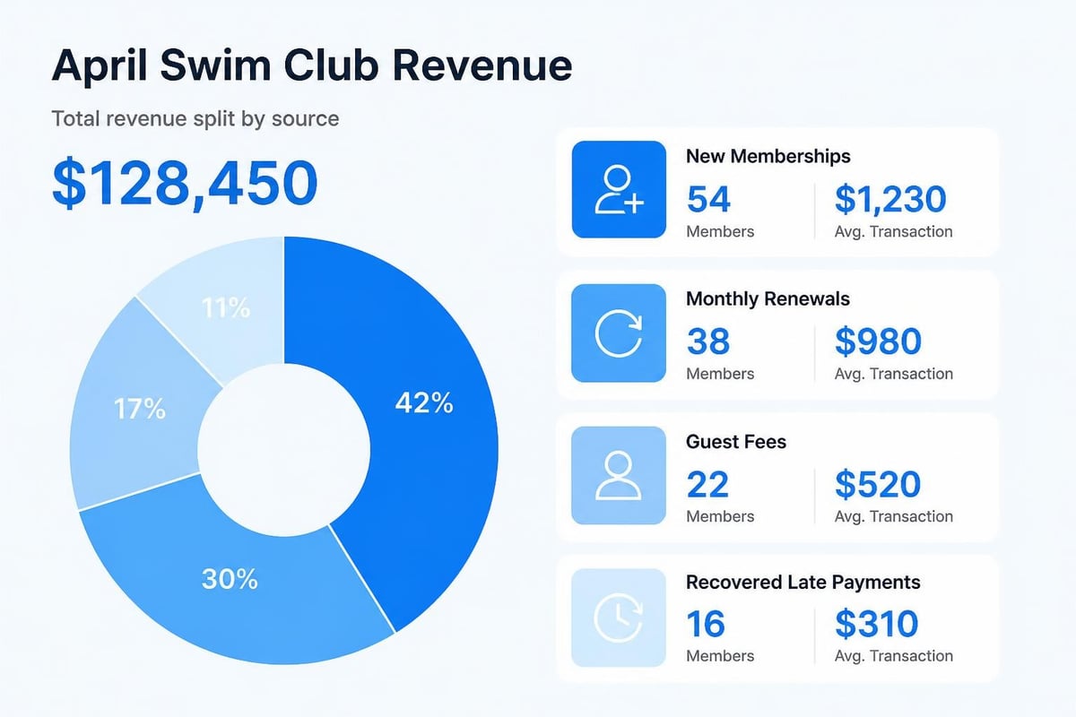 Revenue breakdown by category