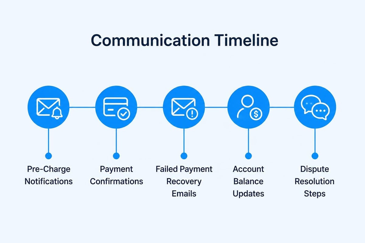 Member billing communication flow