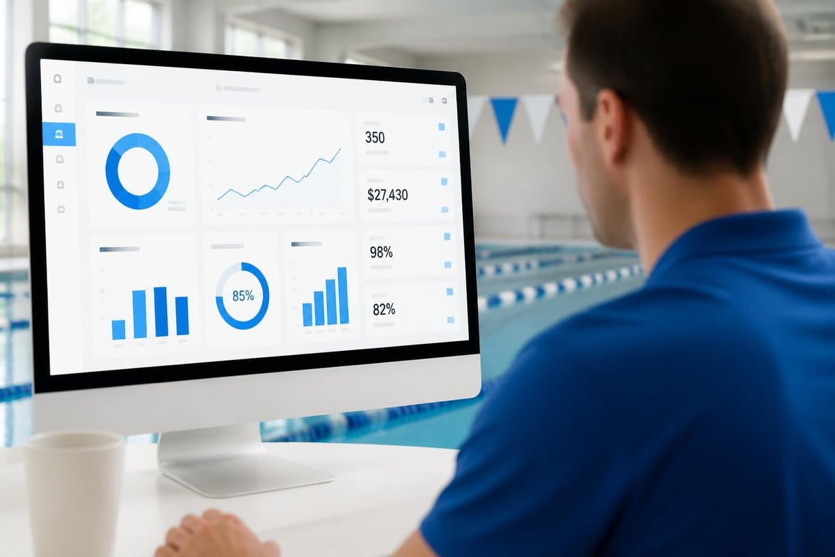 Club reporting dashboard for reviewing activity and accounts