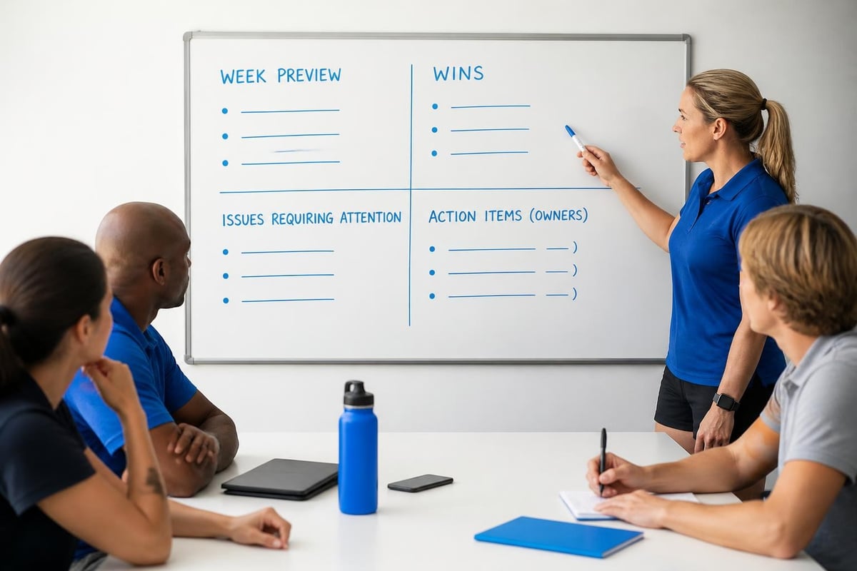 Team check in agenda structure